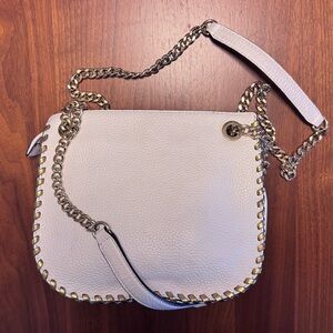 Michael Kors Elegant White Chain Strap Bag